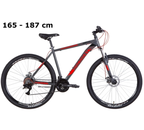MTB Discovery Bastion 29 grey-red