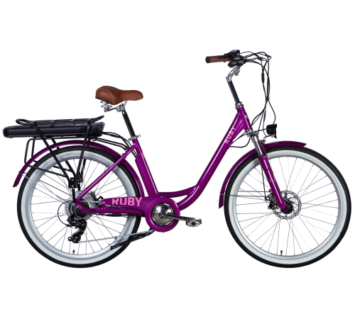 E-bike 26 AL Dorozhnik RUBY DD FR frame-17 36V 17.5Ah 250W purple YS 7809 2025