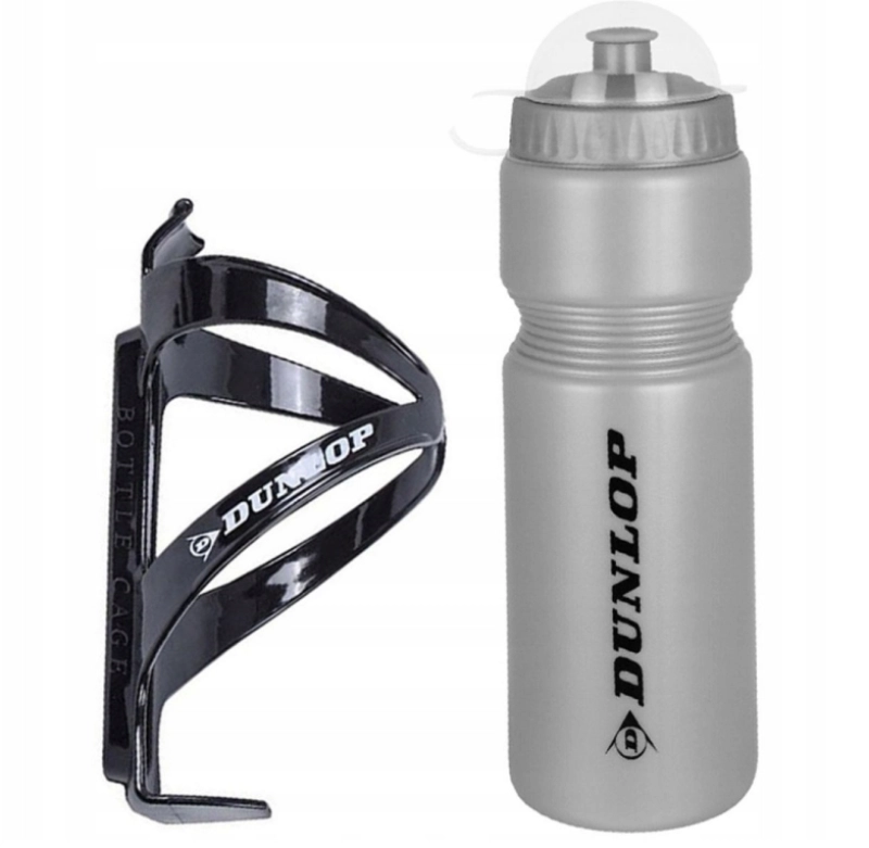 Fľaška športová s úchytom Dunlop 750ml strieborná
